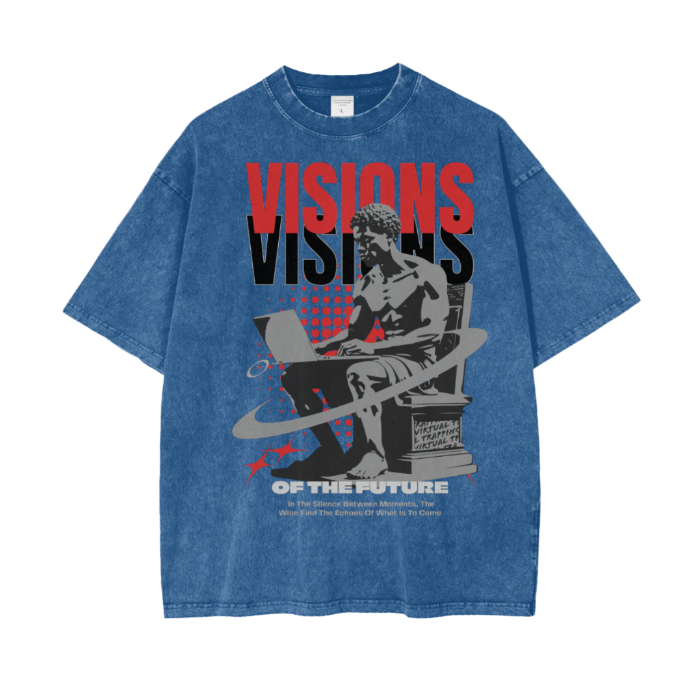 "Visions" Oversize Snow Washed T-Shirt