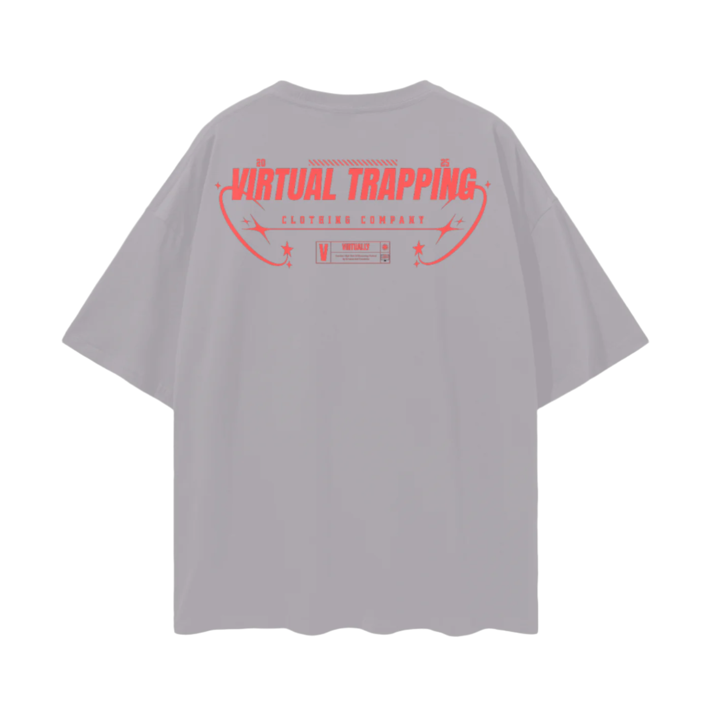 "Trap The Web" Oversize Deep Drop Shoulder Tee