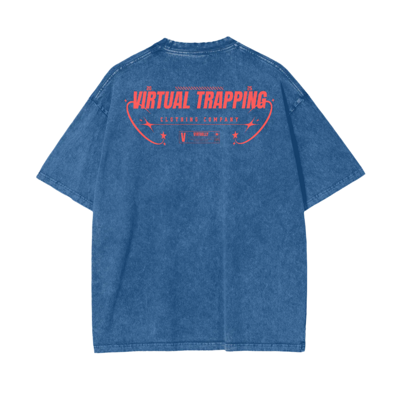 "Trap The Web" Oversize Snow Washed T-Shirt