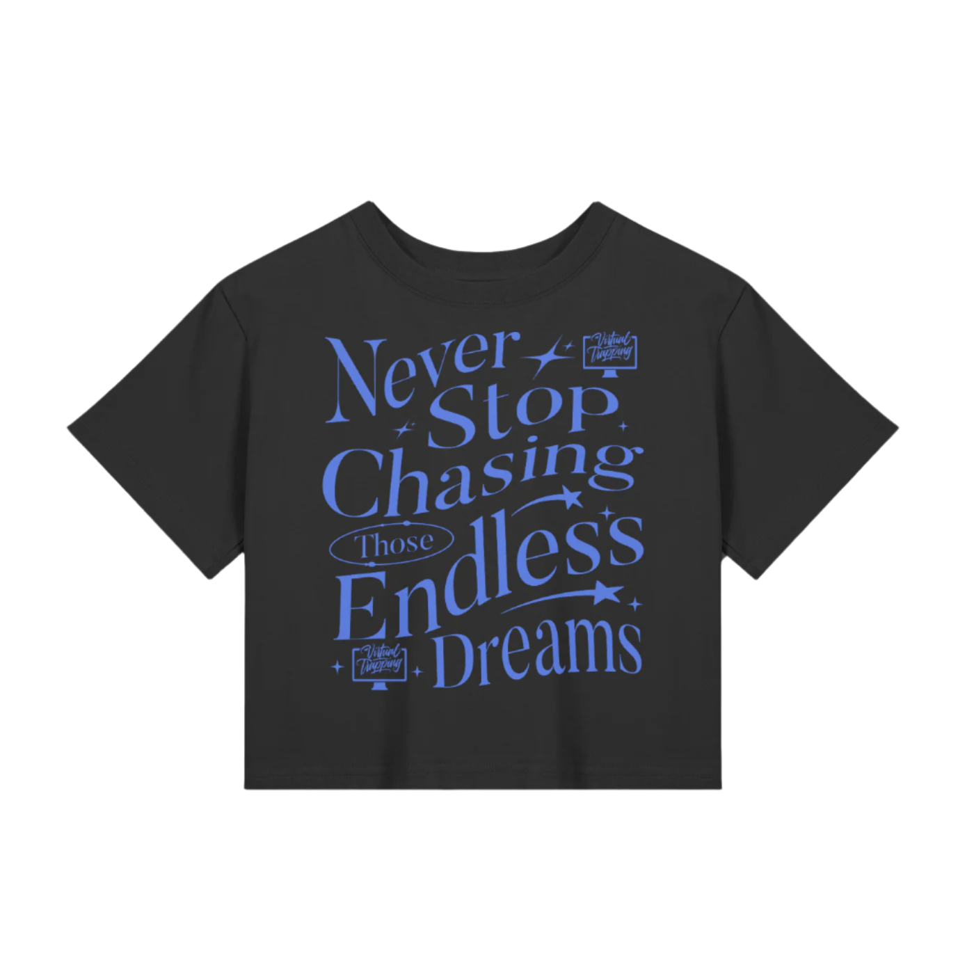 "Never Stop" Crop Top Seamless