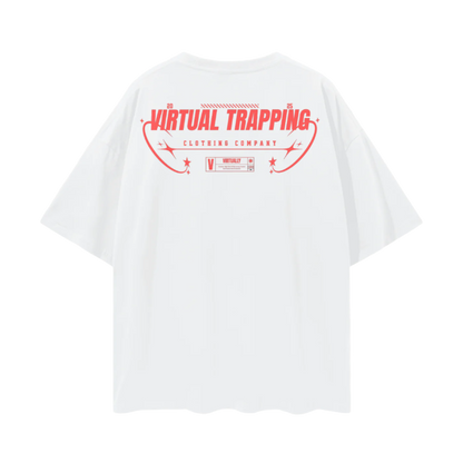 "Trap The Web" Oversize Deep Drop Shoulder Tee