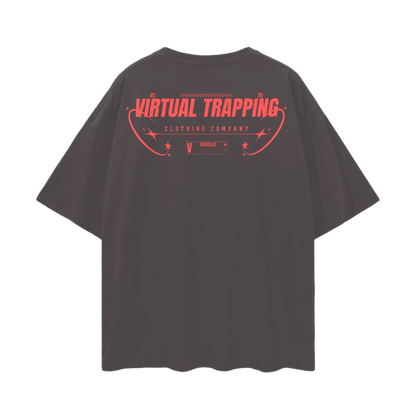 "Trap The Web" Oversize Deep Drop Shoulder Tee