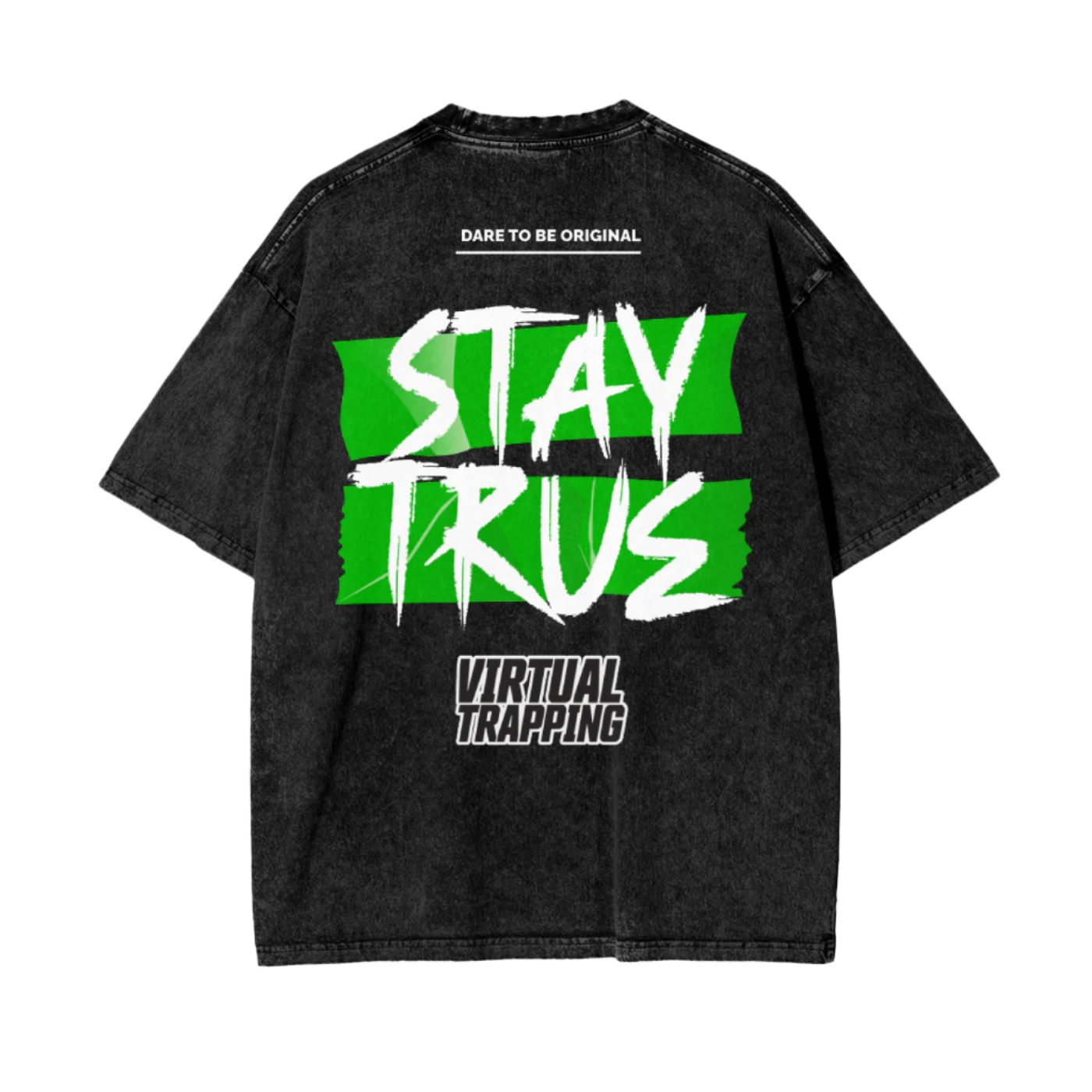 "Stay True" Oversize Snow Washed T-Shirt