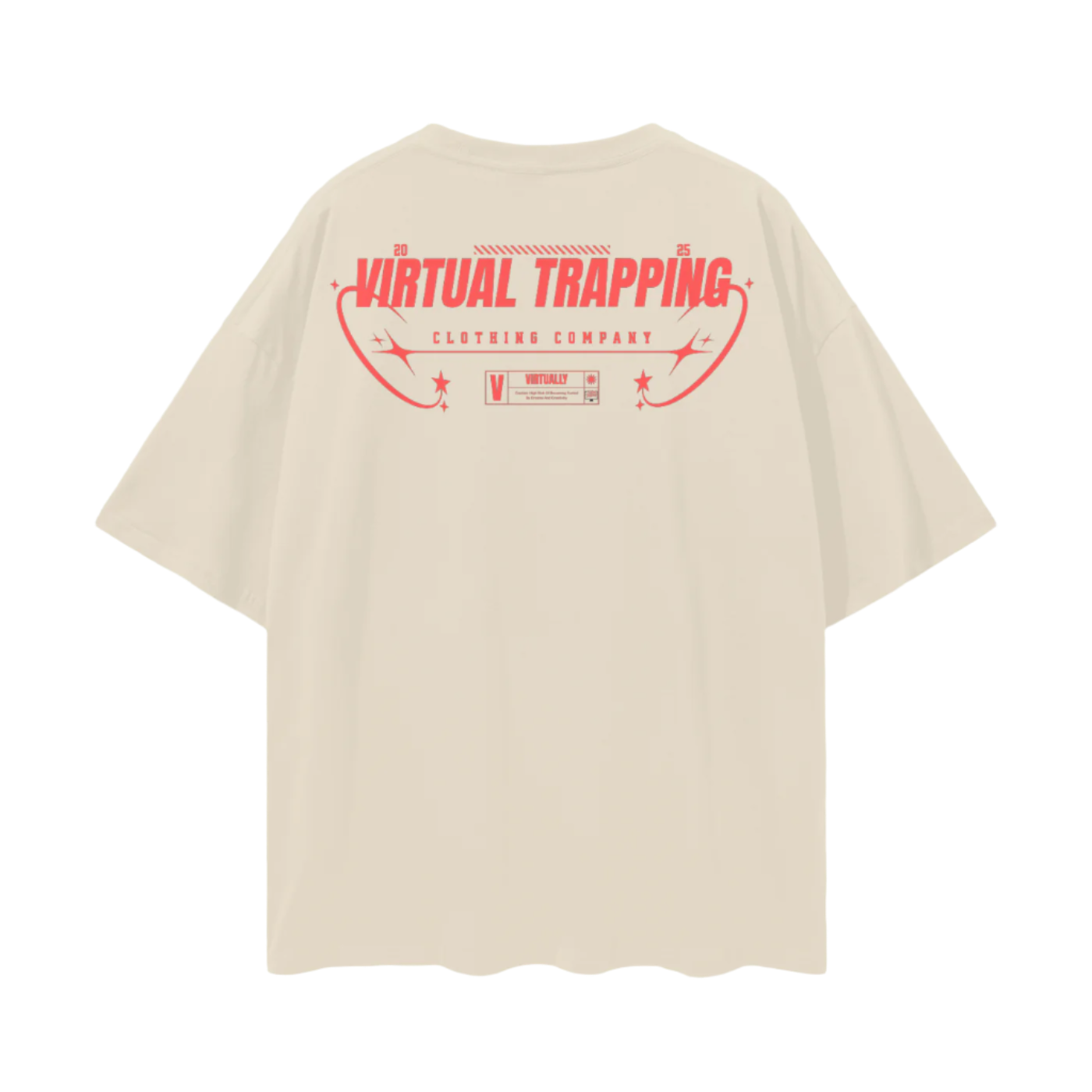 "Trap The Web" Oversize Deep Drop Shoulder Tee