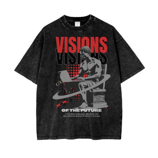 "Visions" Oversize Snow Washed T-Shirt